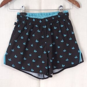 Patas Azules by Roland Navy Blue Print Athletic / Swim Shorts Size Youth Small